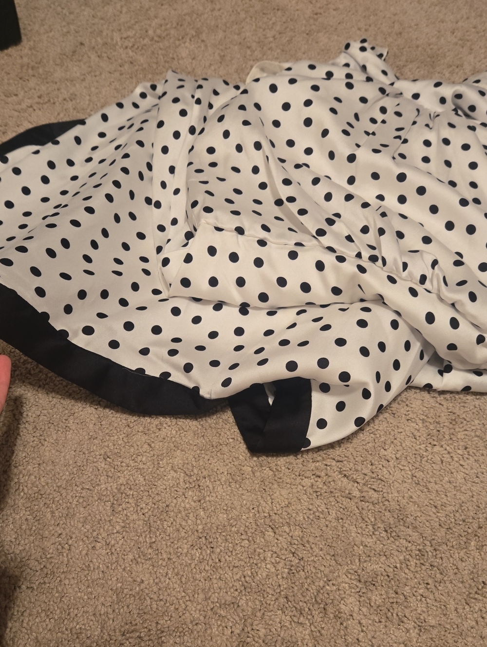Polka Dot Karl Asymetrical Hem Dress